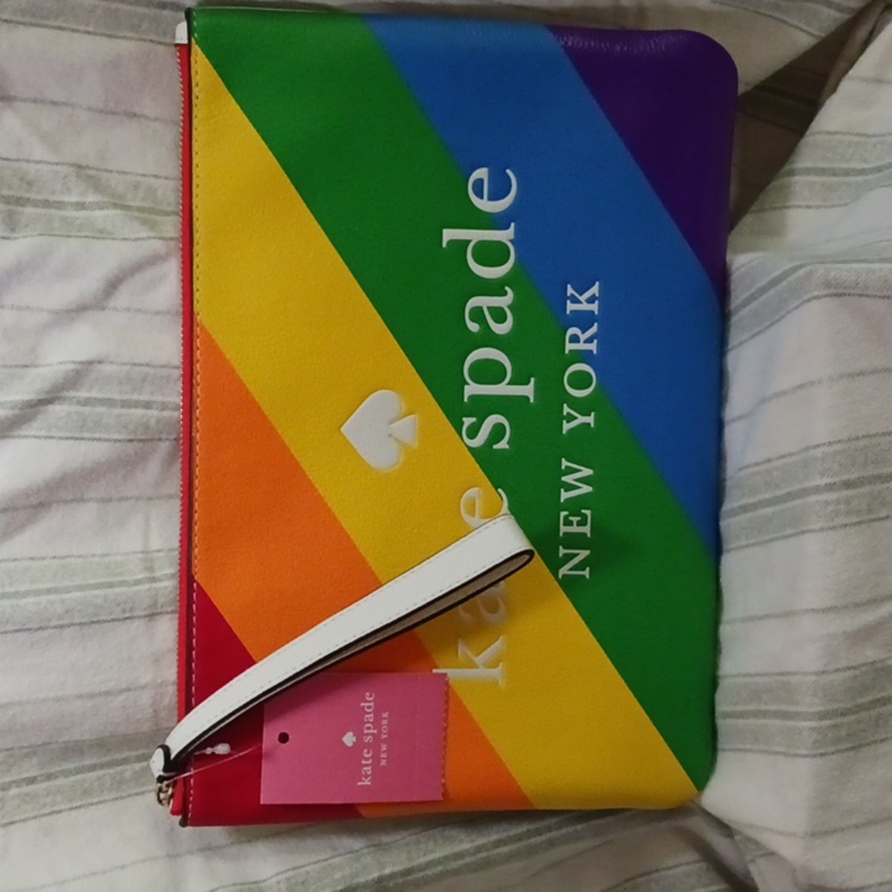 🌈 Kate Spade 🏳️‍🌈PRIDE🏳️‍🌈  Large Zip Pouch